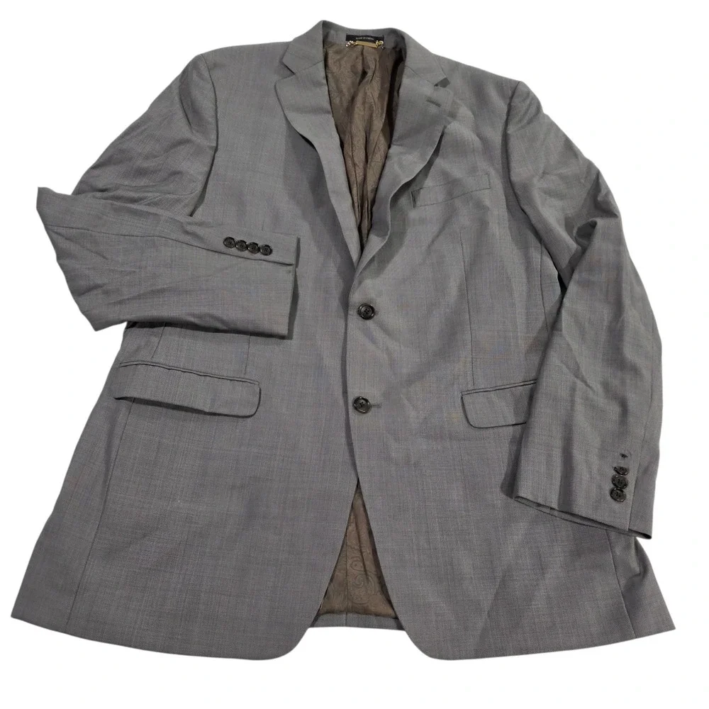 Donald Trump SIGNATURE  Collection Sport Coat Men 44L Wool Tan Single-Breasted*‎